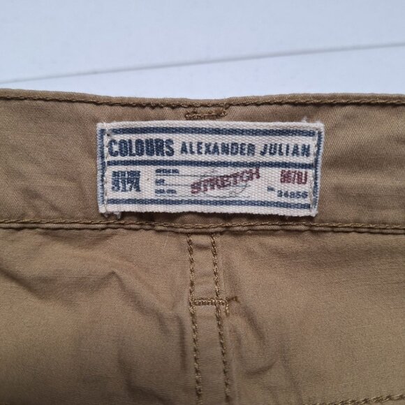 Colours Alexander Julian Stretch Khaki Pants Lightweight Mens 36 x 30 - Picture 4 of 7